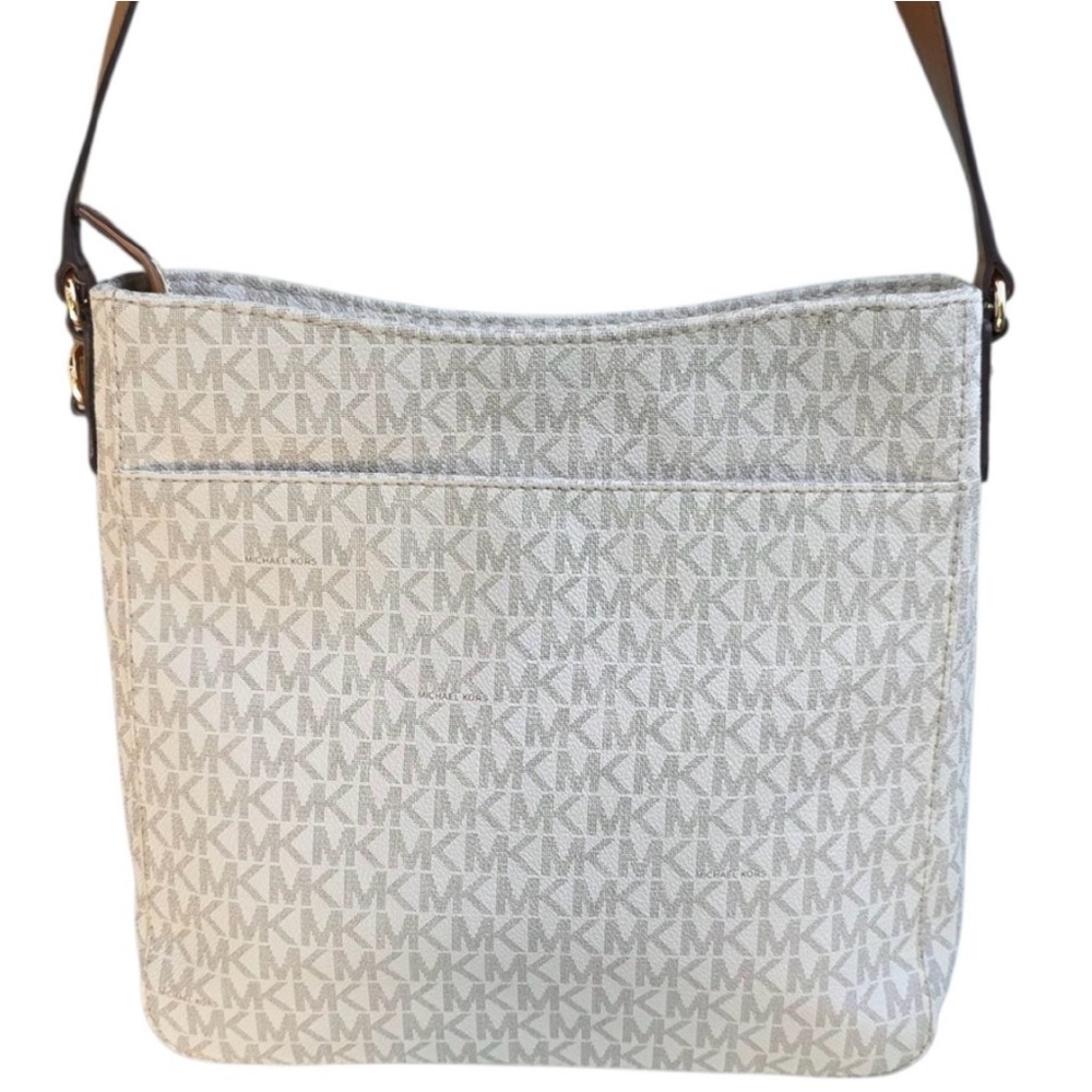 Michael Kors Cream and Brown Crossbody Bag - Picture 2 of 8